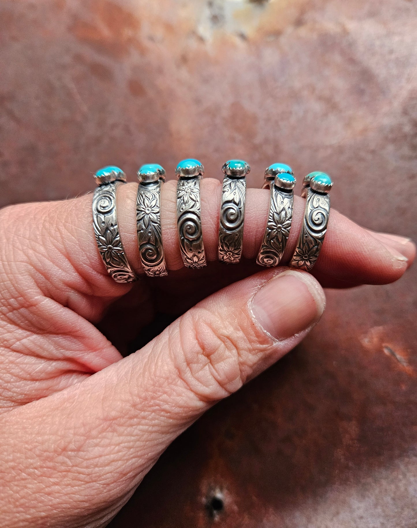 Turquoise 3-Stone Ring