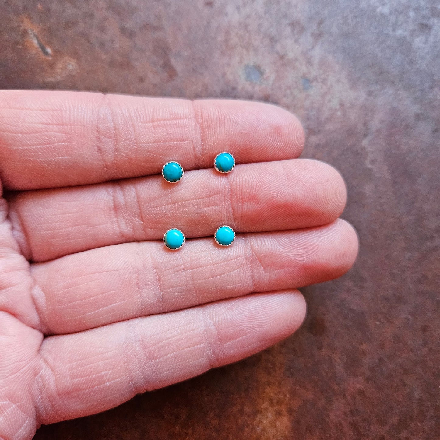 4mm Post Earrings