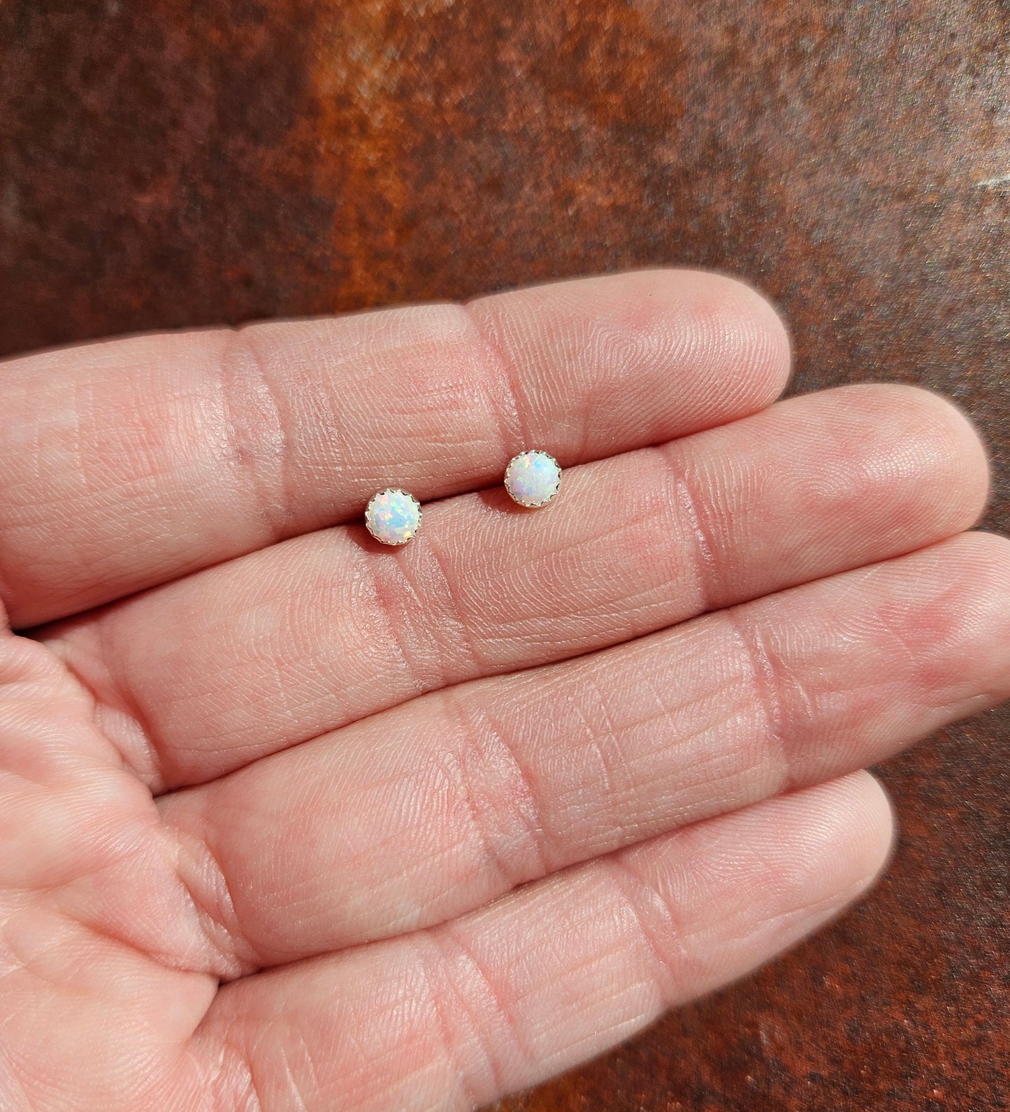 4mm Post Earrings