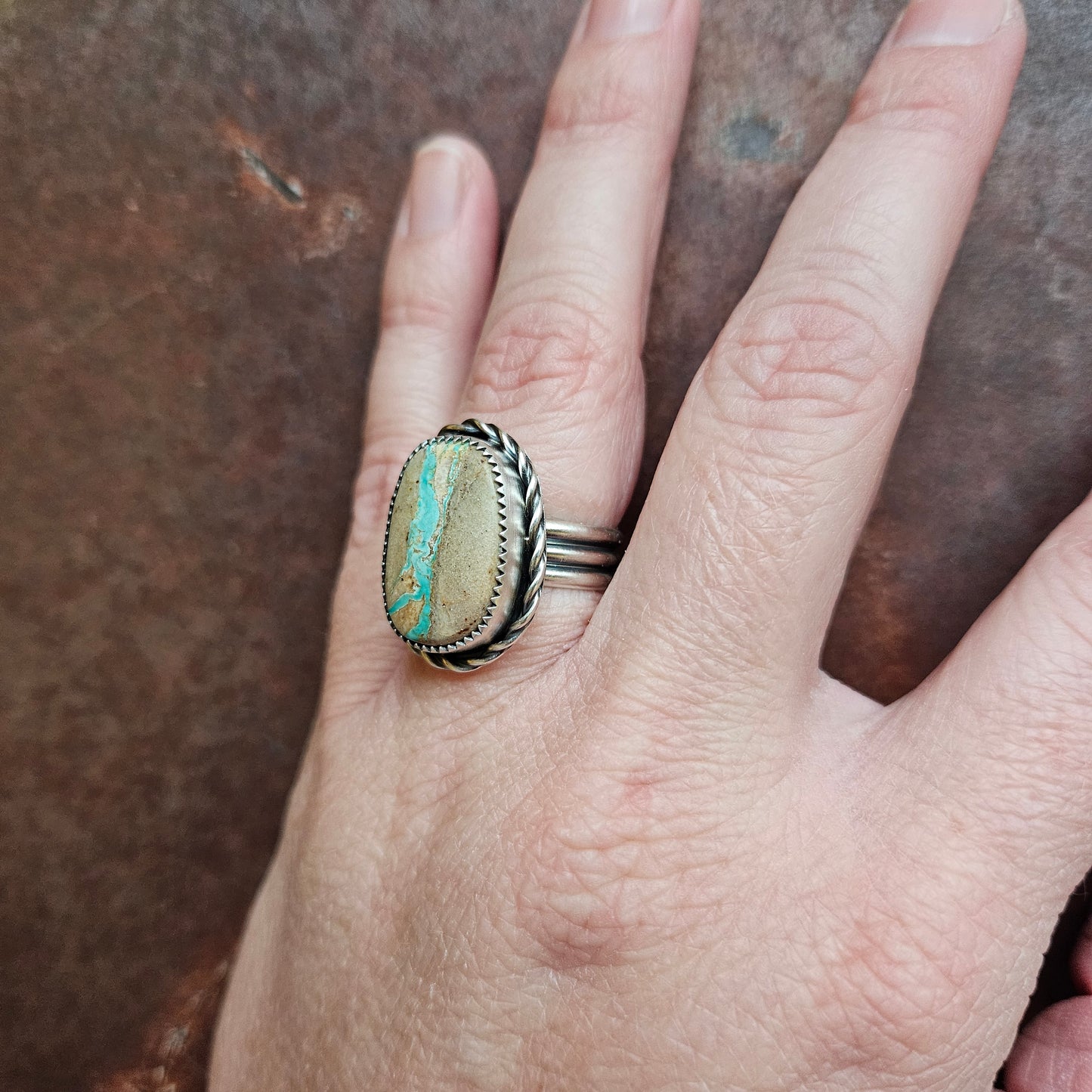 Royston Ribbon Turquoise Ring
