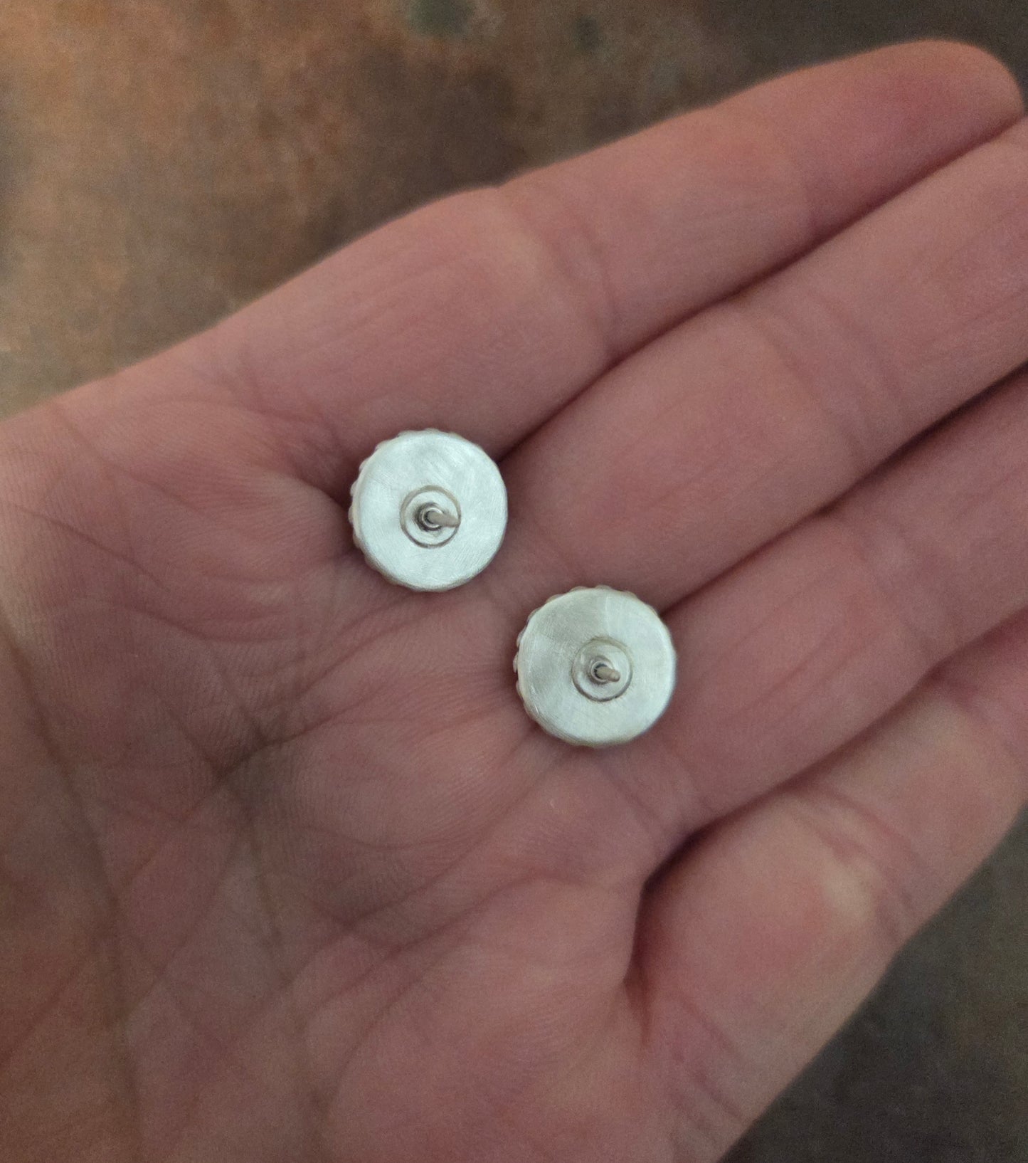 8mm Kingman Turquoise Post Earrings