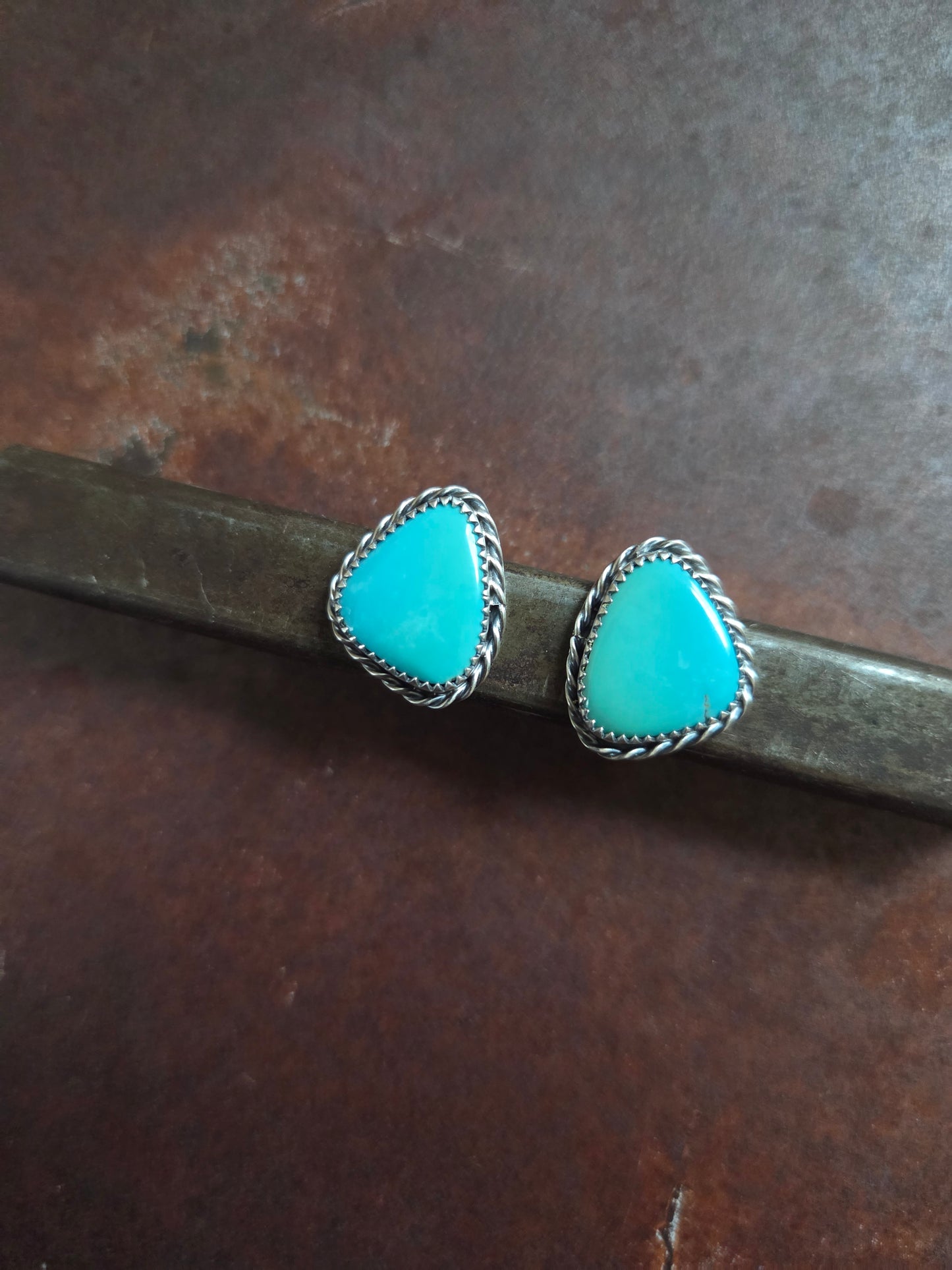 Tyrone Turquoise Post Earrings