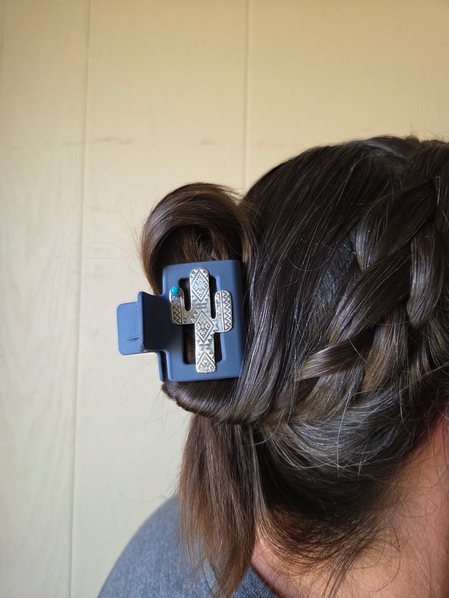 2" Cactus Hair Clip