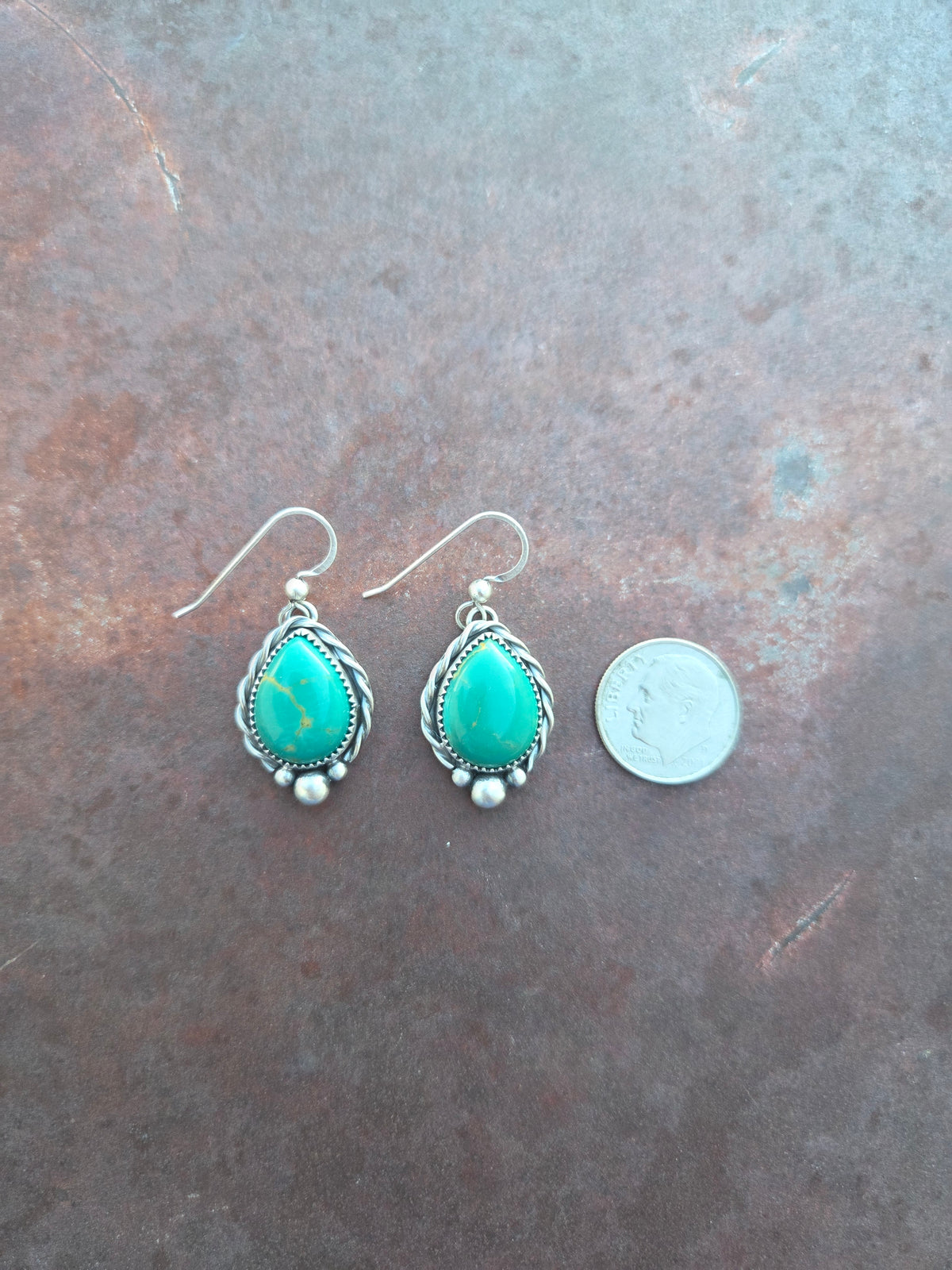Kingman Turquoise Hook Earrings