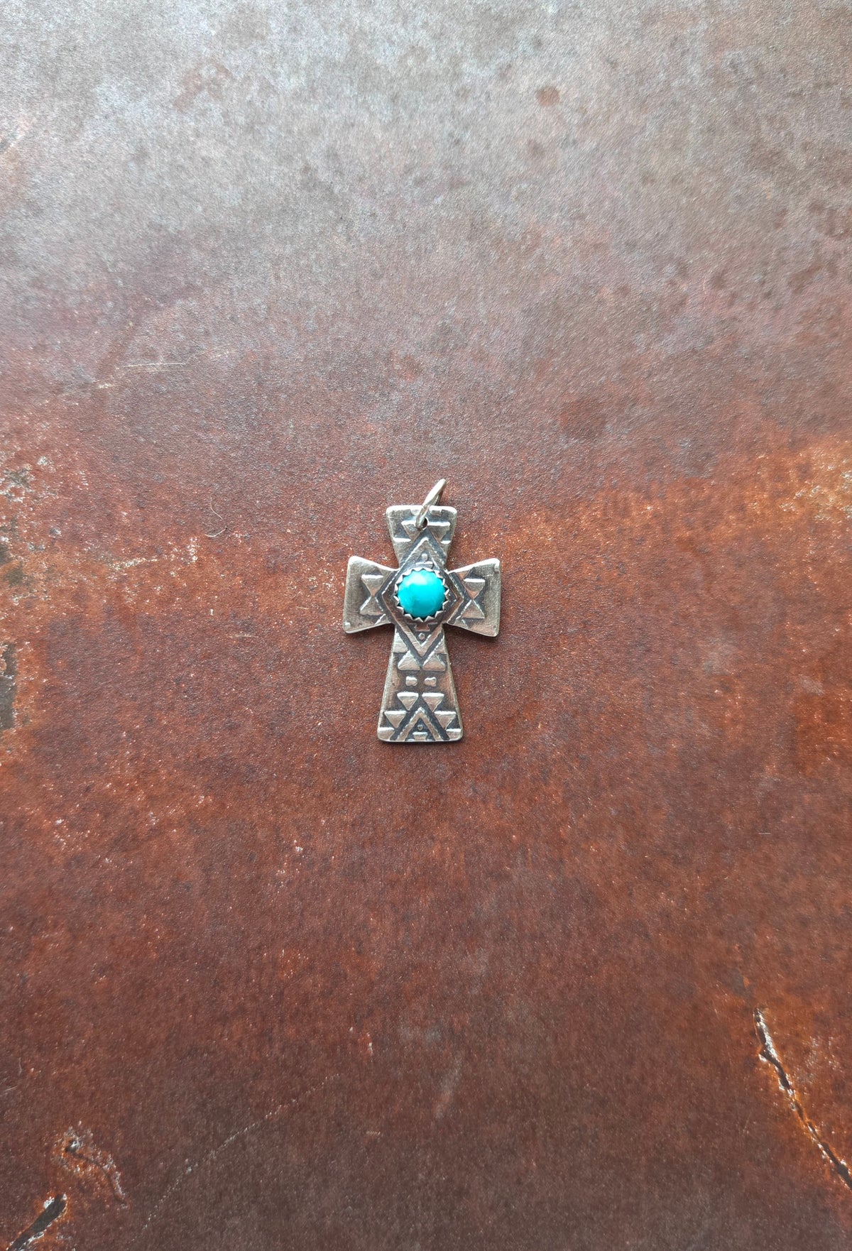 1" Aztec Cross Pendant