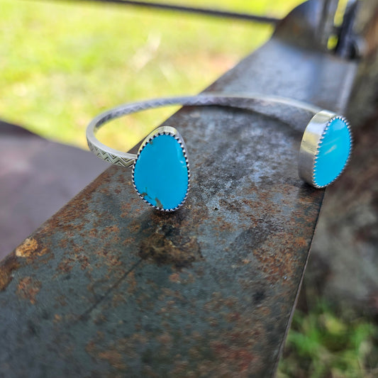 Kingman Turquoise Open-Top Cuff