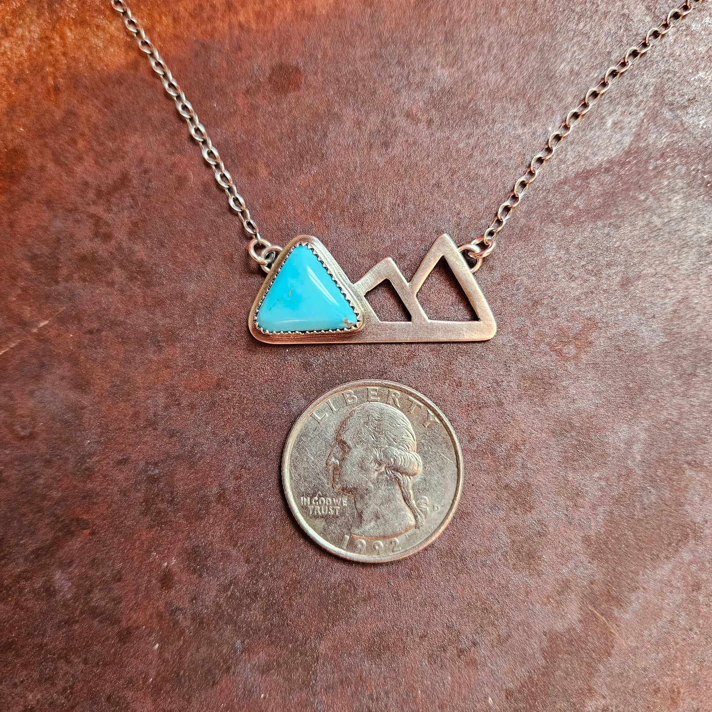 Sleeping Beauty Turquoise Mountain Necklace