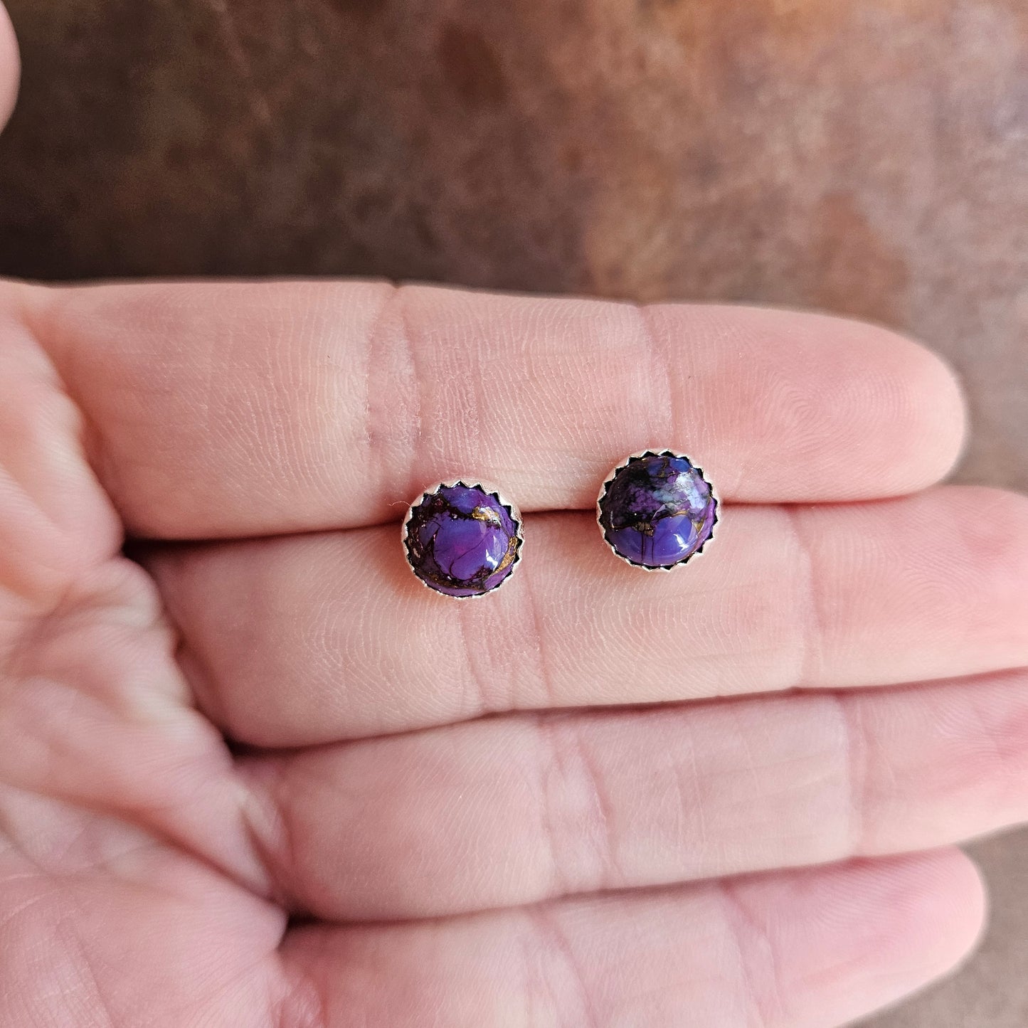 8mm Post Earrings