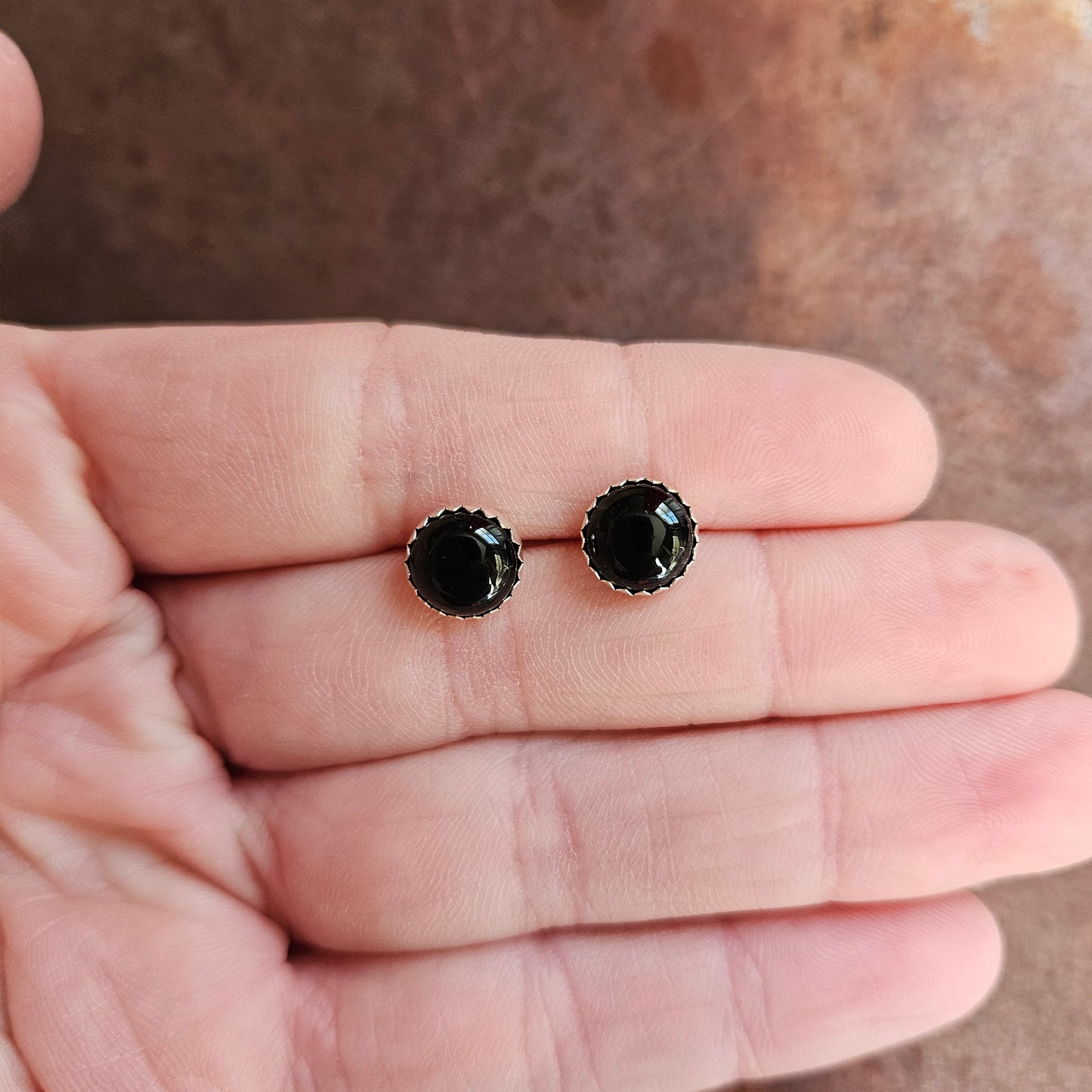 8mm Post Earrings