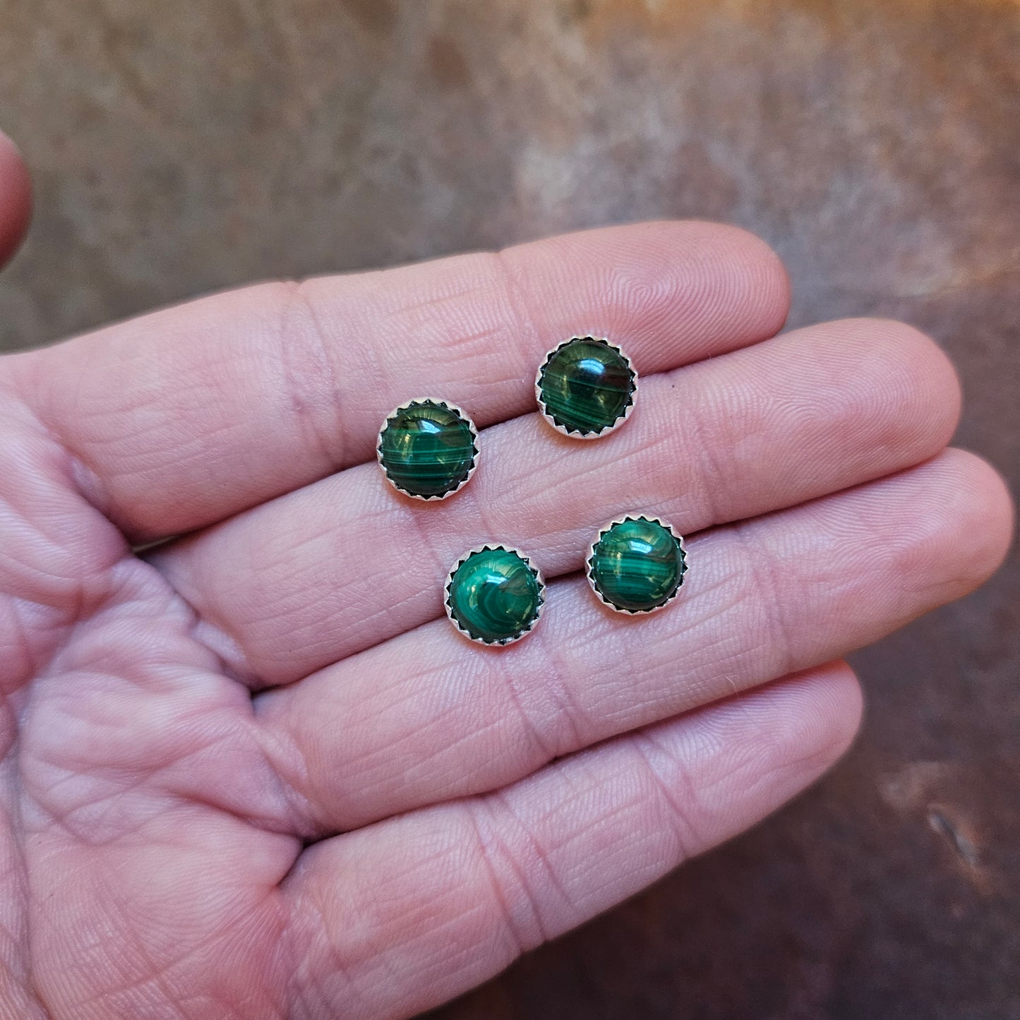 8mm Post Earrings