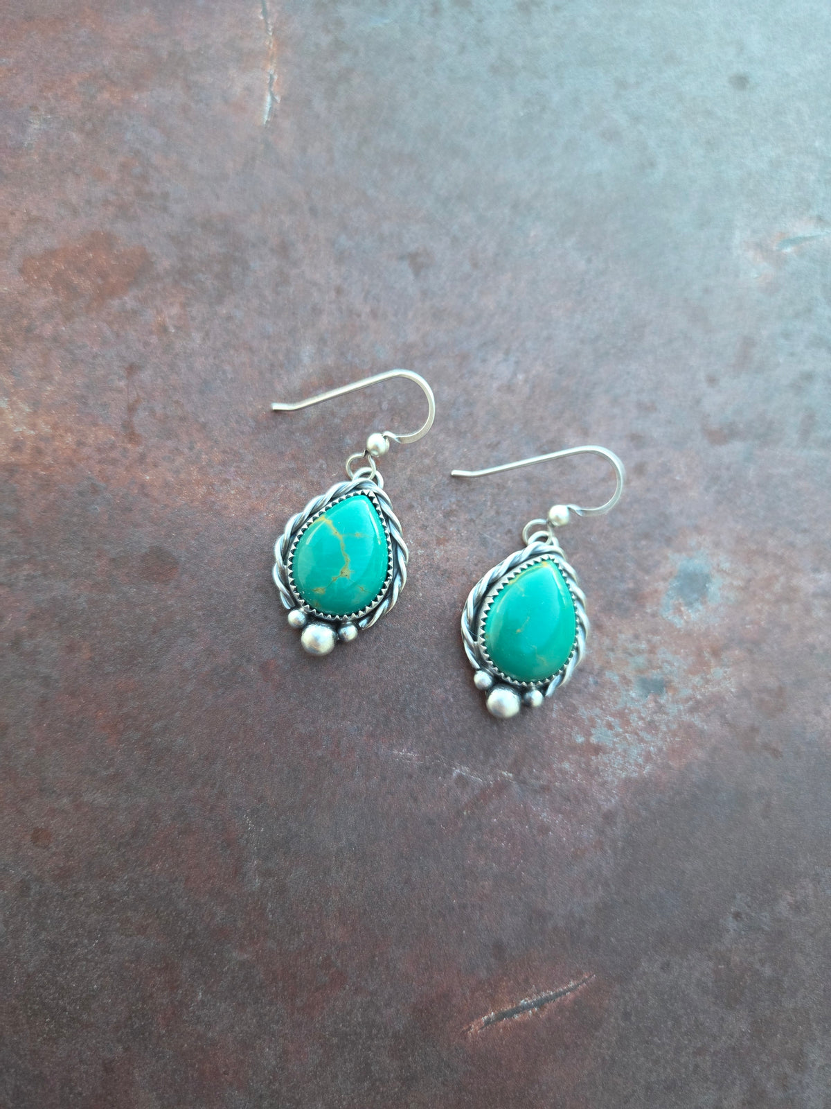 Kingman Turquoise Hook Earrings
