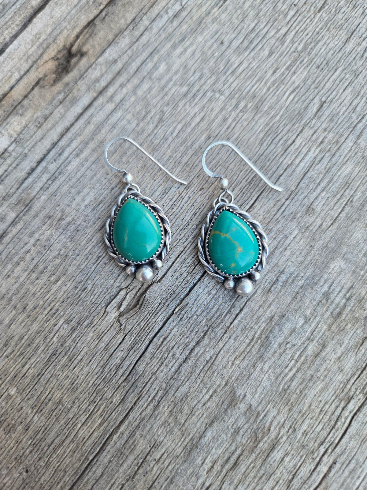 Kingman Turquoise Hook Earrings
