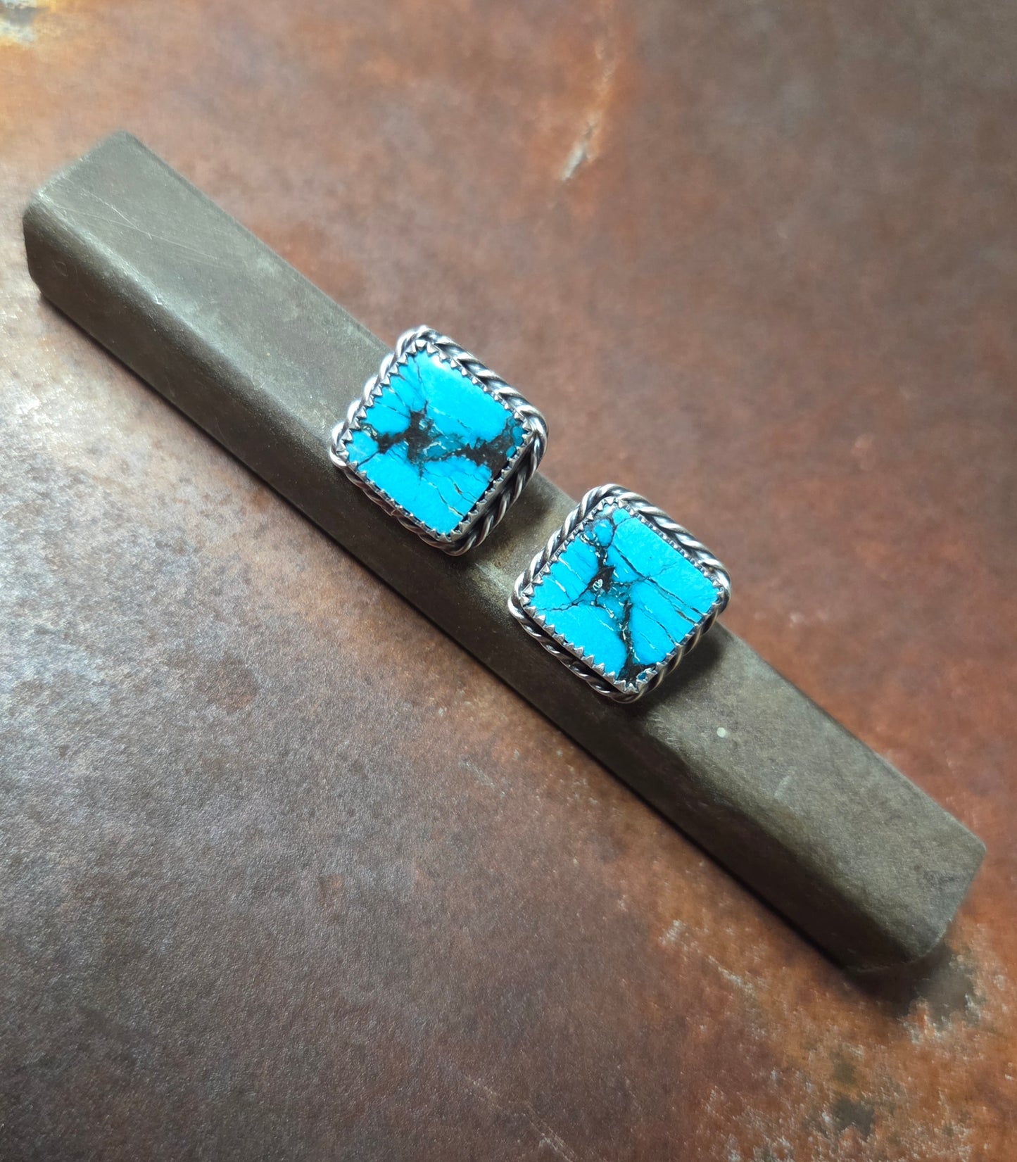 Hubei Turquoise Post Earrings