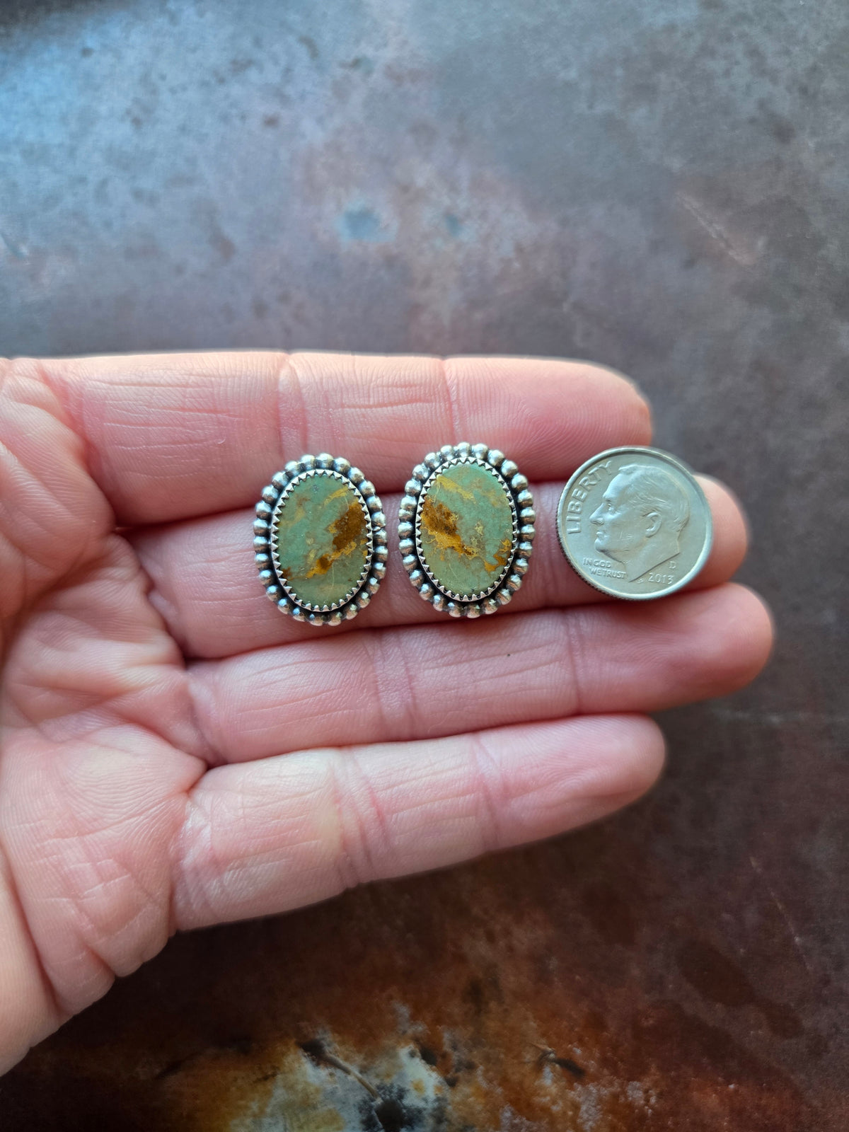 Royston Turquoise Post Earrings